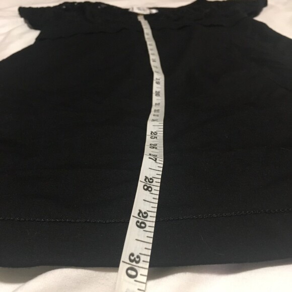 Studio M by Max Studio dress Womens Medium black mini lace top Leon Max Edition - Picture 6 of 7